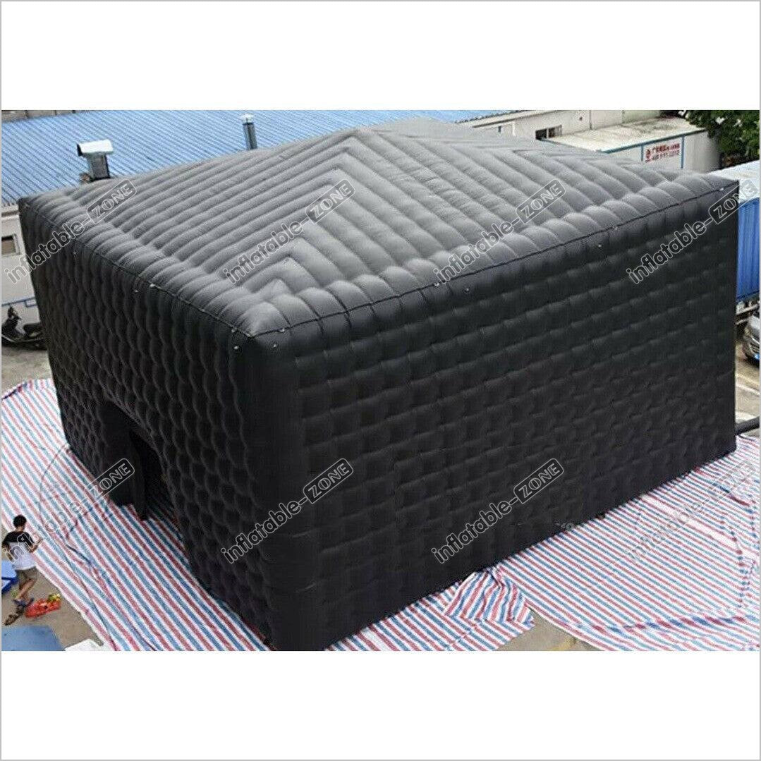 Black Large Inflatable Cube Tent Party Disco Booth Nightclub Outdoor ...