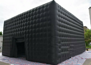 Black Large Inflatable Cube Tent Party Disco Booth Nightclub Outdoor