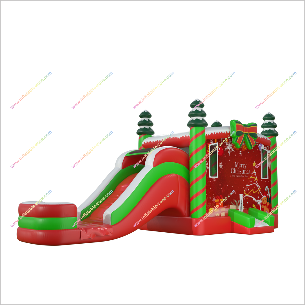 Château gonflable gonflable et toboggan