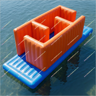 Inflatable Water Maze Floating Lake Obstacle Course Inflatable Water Sports Equipment Adventure Island Water Park