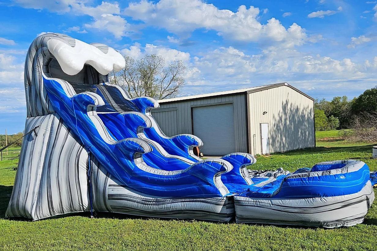 Water Slide Large Blow Up Big Bounce House Inflatable Splash Sea Slip In Wet Dry Bouncer