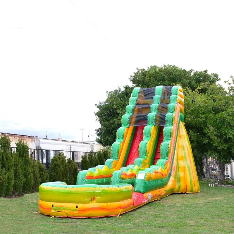 Commercial Inflatable Water Slides Slip And Slide Backyard Splash Pool Bouncy Castle Jumping Outdoor
