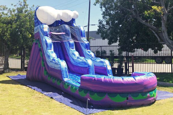 Commercial water slides outdoor inflatable slide blow up splash swimming pool jumping castle