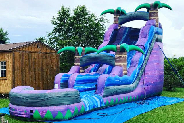 Inflatable Water Slide Pool Best Slides For Inground Pools Feet Inflatable Coconut Palm Water Slide