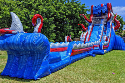 Inflatable Pool Slide Water Slides Above Ground Blow Up Yard Slip Bounce House