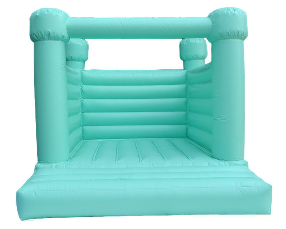 Mint Green Wedding Jumping Castle, Inflatable Wedding Bouncy Castle