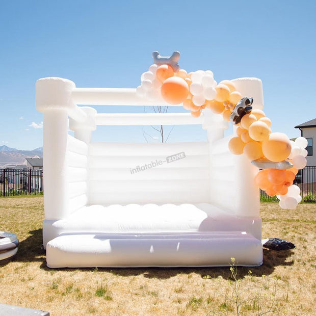 Inflatable White wedding bounce house infltable bouncy castle