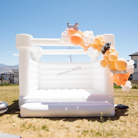 Inflatable White Wedding Bounce House Infltable Bouncy Castle