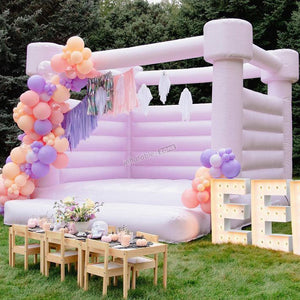 Pastel Purple Bouncy House Jumping