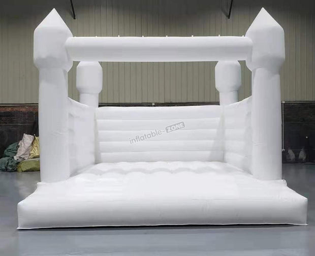 White wedding bouncy castle, beautiful white jumping house