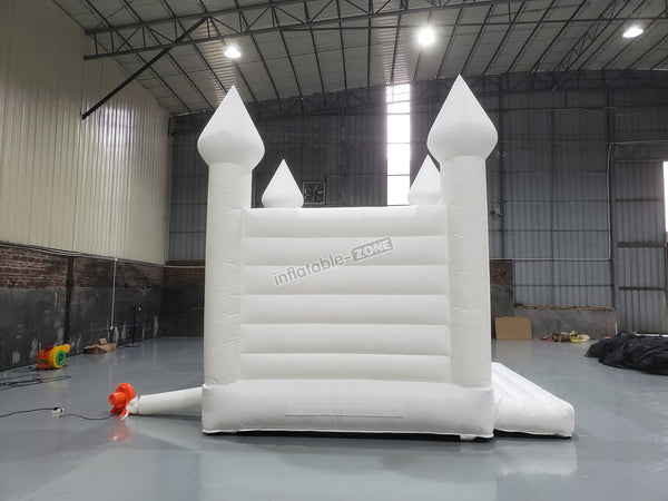 Inflatable White Jumper Bouncer Castle Jumping Bed Wedding Bouncy House