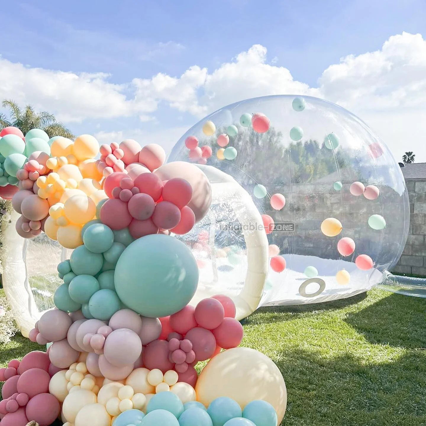 Inflatable Bubble Tent House White Tunnel Bubble House