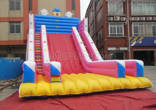 blue inflatable pvc slide,inflatable dry slide slip,exciting inflatable slide