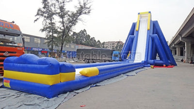 Super long awesome inflatable slide, inflatable slide and slip