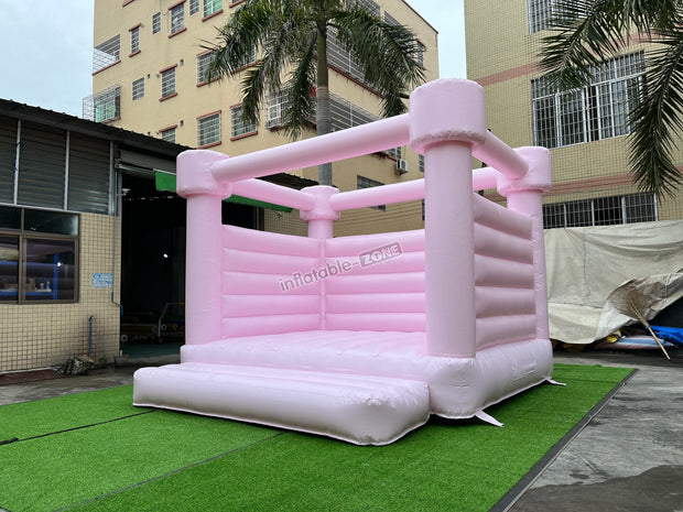 Pastel Pink Wedding Bounce Castle