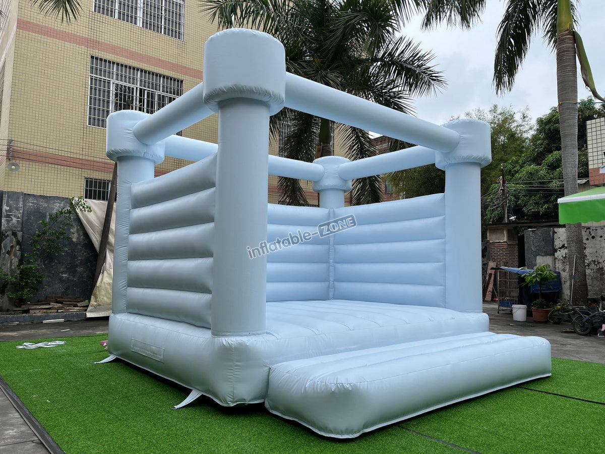 Pastel Blue Wedding Bouncy House – INFLATABLE-ZONE