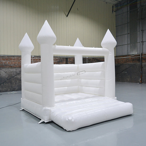 Small white bounce house, white wedding bouncy castle