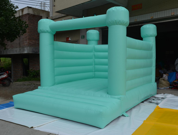 Mint Green Wedding Jumping Castle, Inflatable Wedding Bouncy Castle