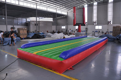 Inflatable air track for gym tumbling used air track