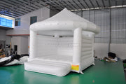 White Inflatable Castle Wedding Inflatable Bouncer Jumping Castle House