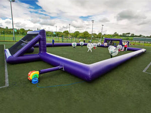 Purple Inflatable Soccer Arena, Soccer Football Field