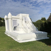 toddler jumps bounce house ball pit slide inflatable white bouncing castle fpr party and events