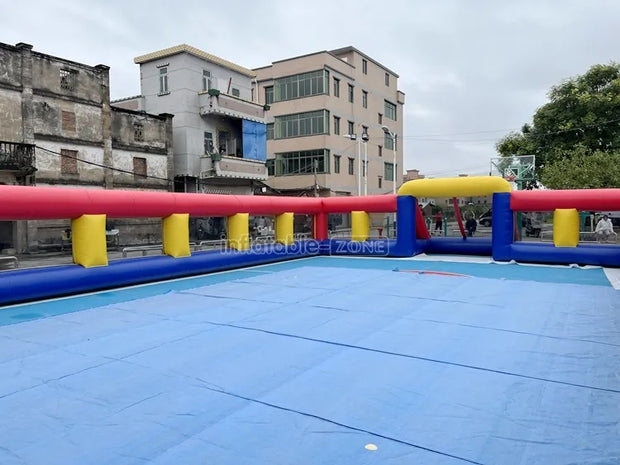Inflatable football field, inflatable water soccer football field for outdoor