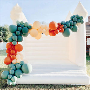 commercial white bouncy castle,white wedding inflatable bouncy castle