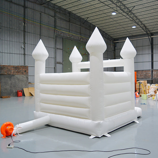 Outdoor Wedding Party Inflatable Castle White Bounce House white wedding bounce house
