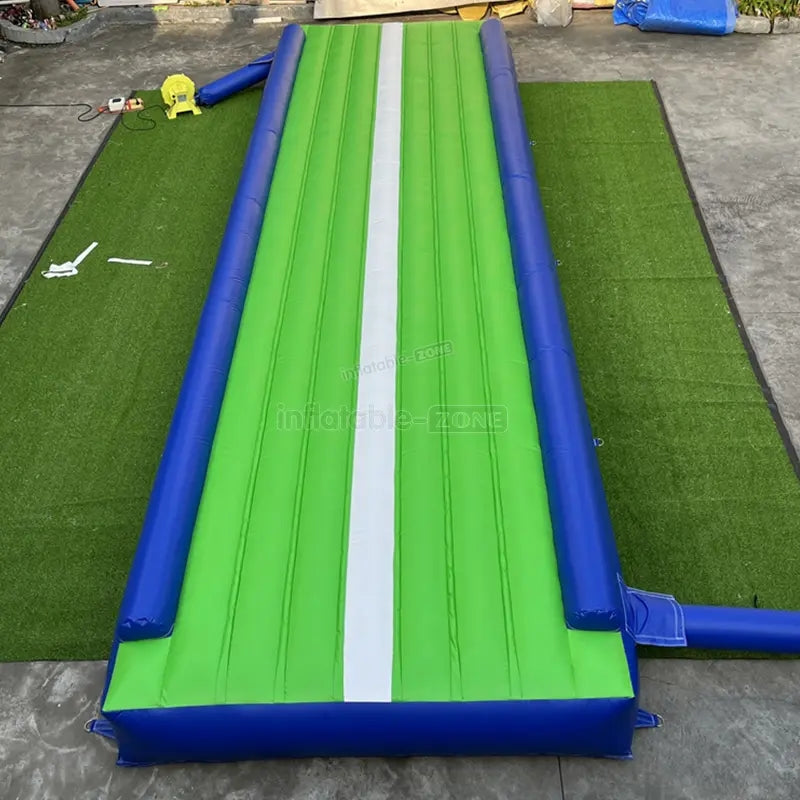 Blue And Green Color Air Track Mat Gymnastic Mats Air Bouncer Inflatable Trampoline