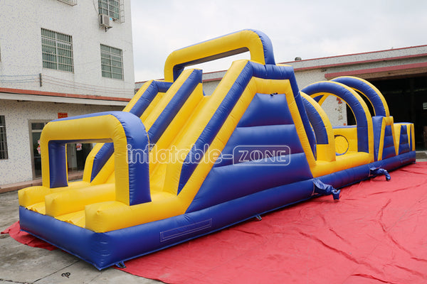 Best pvc giant land adult inflatable obstacle course for sale