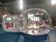 Beautiful bubble tent transpa for picnic,outside globe clear bubble dome igloo tent,inflatable bubble tents with balloons