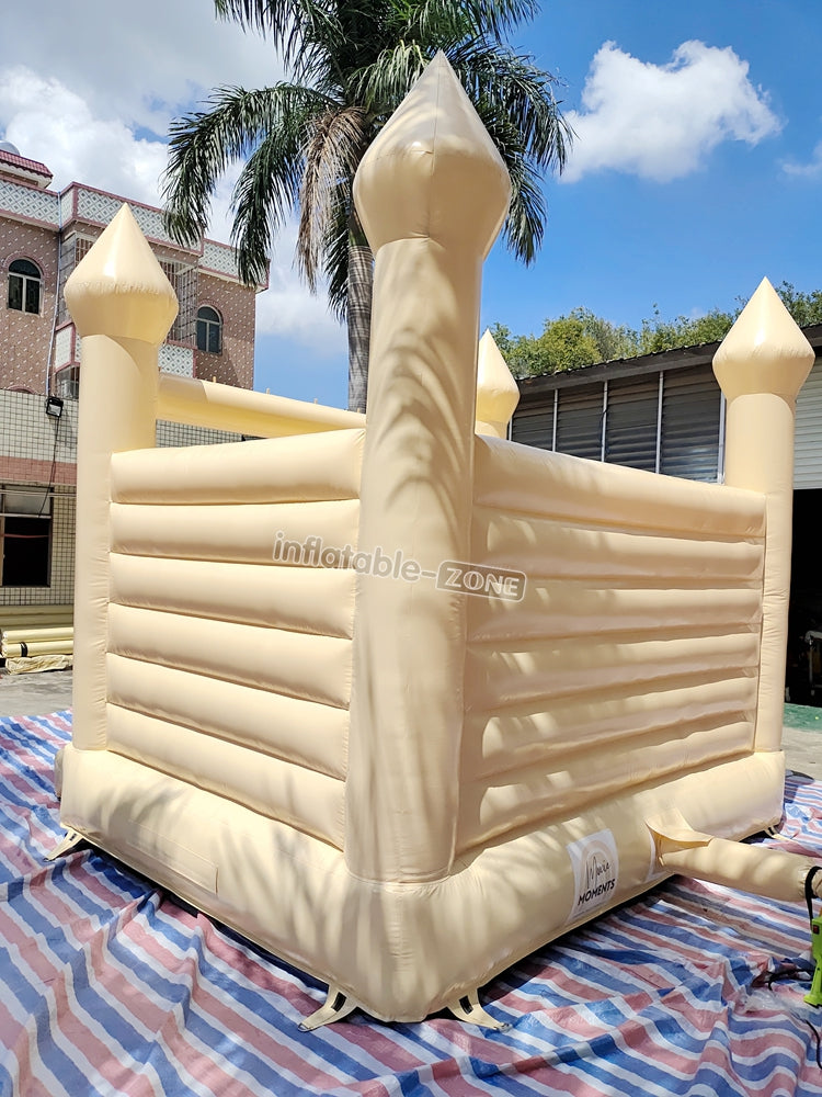 Beautiful wedding Nude bounce house, white bouncy castle for wedding