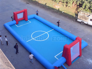 new outdoor inflatable soccer field children soap soccer field for sale