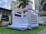 Commercial tie dye Inflatable Wedding Castle White Jumper Bouncer Colorful Bounce House for party and events