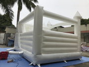 inflatable slide bouncer combo,Inflatable Wedding Bounce House White Jumping Castle with Slide