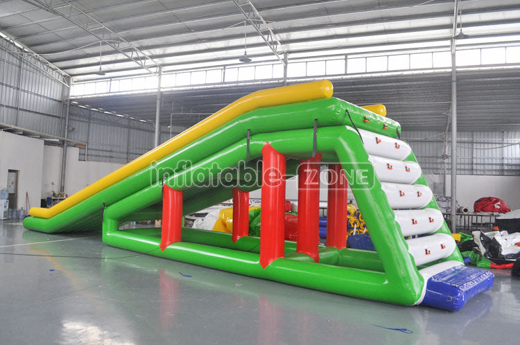 Inflatable small suspend water slide, water equipment floating slide