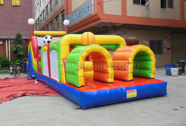 Inflatable Obstacle course inflatable two arched door channel obstacle inflatable game