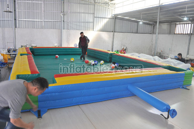 inflatable foot snock billiard ball, inflatable pool soccer table Snook football