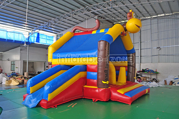 Giant funny inflatable slide bouncer commercial jumping castles