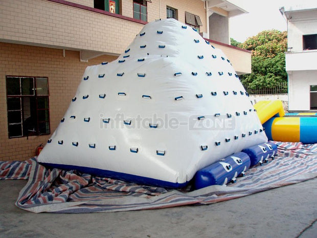 Summer hot sale water toy inflatable iceberg floating climbing wall
