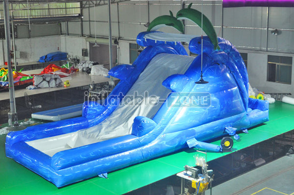 Inflatable dolphin slide, giant inflatable dolphin jumping slide