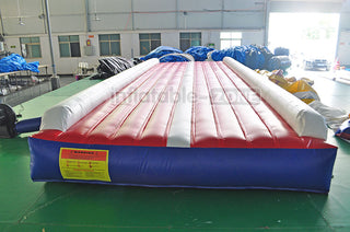 Flat inflatable gym tumble track air sealed material cheap gym mats