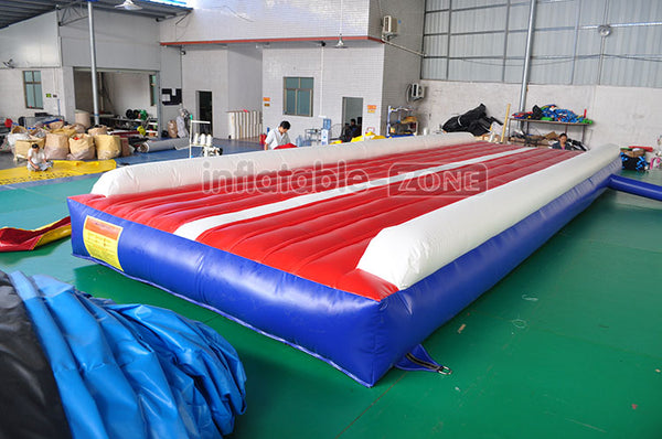 Flat inflatable gym tumble track air sealed material cheap gym mats