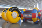 Big round inflatable water roller, human inside rolling water roller
