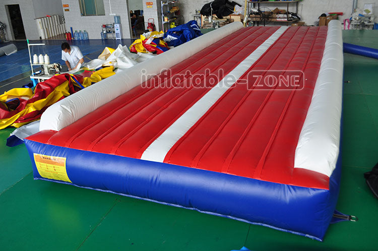 Cheap inflatable air tumbling track mattress durable 8m drop stitch inflatable air track mat