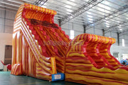Large inflatable water slide pool,inflatable bounce castle with water slide,double zip line water slide inflatable