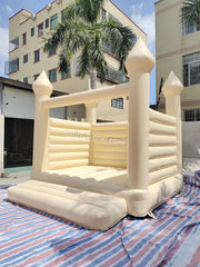 Beautiful wedding Nude bounce house, white bouncy castle for wedding
