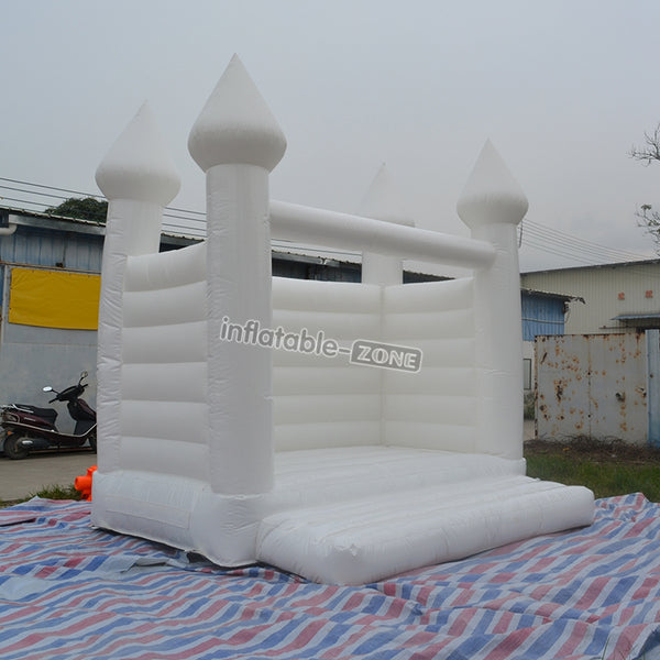 Free shipping small wedding jumping castle/white inflatable castle on sale