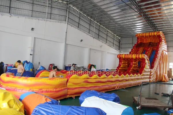 Large Inflatable Water Slide Pool,Inflatable Bounce Castle With Water Slide,Double Zip Line Water Slide Inflatable